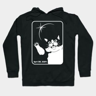 Funny Cat Eclipse Selfie Hoodie